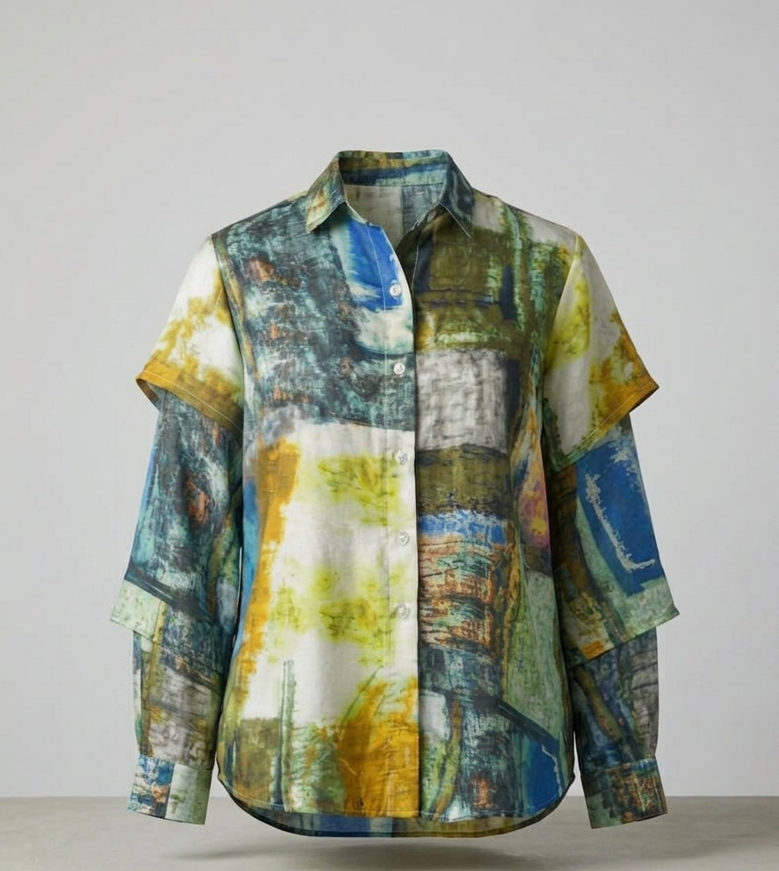 LW40: Layered Sleeve Shirt